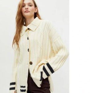 Urban Outfitters BDG Blake Spliced Chunky Fisherman Cardigan XS/S